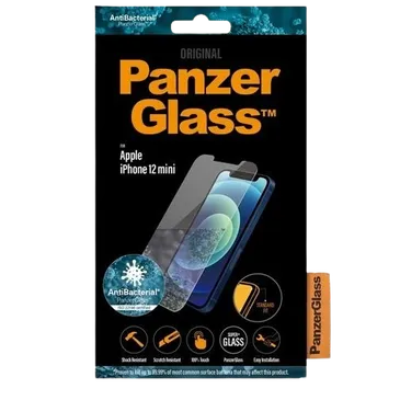 PanzerGlass Tempered Glass Antibacterial Screenprotector Apple iPhone 12 Mini