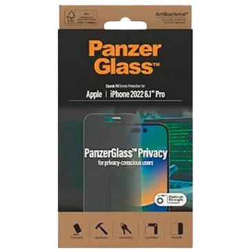 Panzerglass Cristal Templado Privacy Protector De Pantalla Apple iPhone 14 Pro