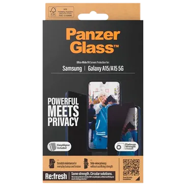 Panzerglass Tempered Glass Privacy Screen Protector Samsung Galaxy A15/A15 5G
