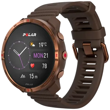 Polar Grit X2 Marron (Bruine Silicone Bracelet) S/L