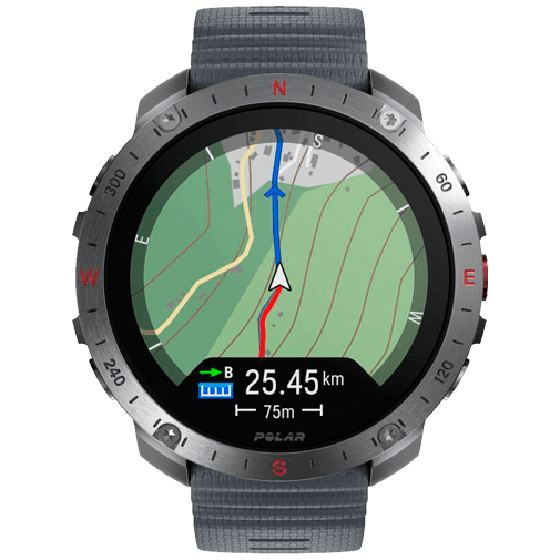 Polar Grit X2 Pro Zilver S-L (Grijze Siliconenband)