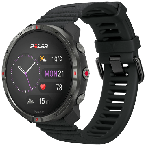 Polar Grit X2 Zwart (Zwarte...