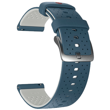 Polar Siliconen Horlogeband 22mm Blauw Grijs Belsimpel