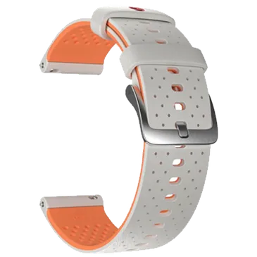 Polar Silicone Horlogeband 22Mm Gris/Orange