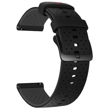 Polar Siliconen Horlogeband 22mm Zwart