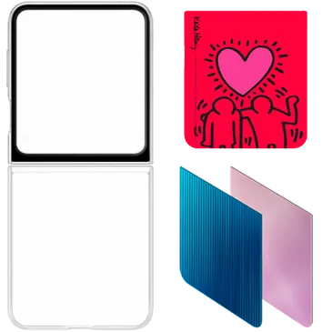 Samsung Flipsuit Coque Samsung Galaxy Z Flip 5 + Kh Card Love