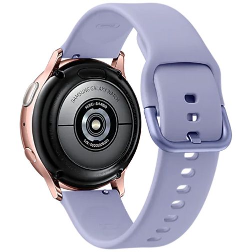 Samsung Galaxy Watch Active 2 40mm SM R830 Rose Gold Aluminium Purple Silicone Band Gomibo