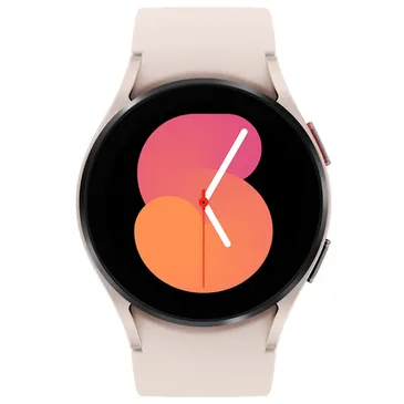 Samsung Galaxy Watch 5 40mm Rosé Goud (Beige Siliconenband)