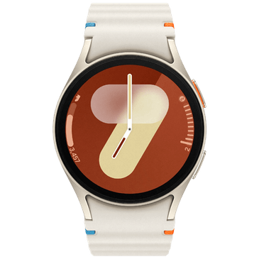 Samsung Galaxy Watch 7 4G 40mm Beige Witte Rubberen Band Belsimpel