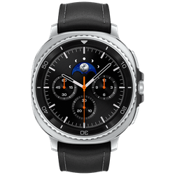 Samsung Galaxy Watch 8 Classic Sølv (Svart Reim)