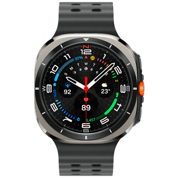 Samsung Galaxy Watch Ultra Titanium Silver Grey Rubber Strap Gomibo.ie