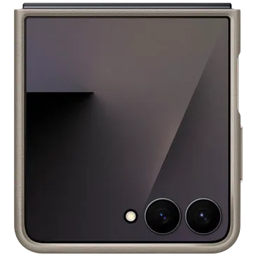 Samsung Kindsuit Cuir PU Back Cover Gris Samsung Galaxy Z Flip 7