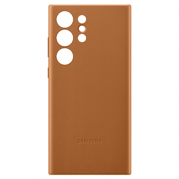 Samsung Leren Back Cover Marron Samsung Galaxy S23 Ultra