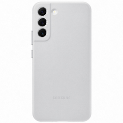 Samsung Leather Back Cover Grå Samsung Galaxy S22+