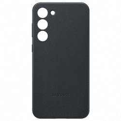 Samsung Leather Back Cover Black Samsung Galaxy S23+