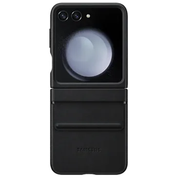 Samsung Leather Back Cover Black Samsung Galaxy Z Flip 5