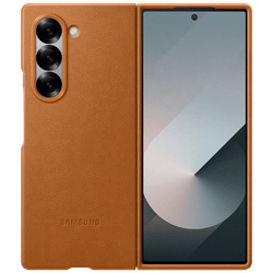 Samsung Pu-Leather Back Cover Brown Samsung Galaxy Z Fold 6