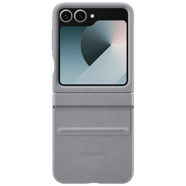 Samsung Pu-Couro Back Cover Cinzento Samsung Galaxy Z Flip 6