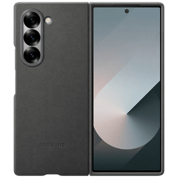 Samsung Pu-Leder Back Cover Grau Samsung Galaxy Z Fold 6