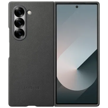 Samsung Pu-Leather Back Cover Grey Samsung Galaxy Z Fold 6