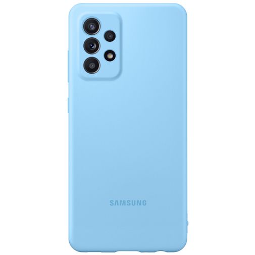 Samsung Silicone Back Cover Blue Samsung Galaxy A52 Gomibo.ie