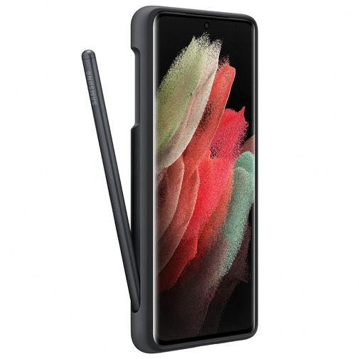 verkoopplan verjaardag kwartaal Samsung Silicone Back Cover Met S-Pen Zwart Samsung Galaxy S21 Ultra -  Belsimpel