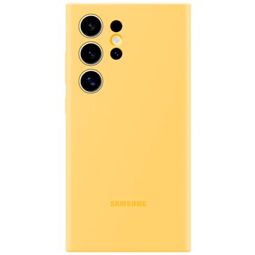 Samsung Silicone  Back Cover Yellow Samsung Galaxy S24 Ultra