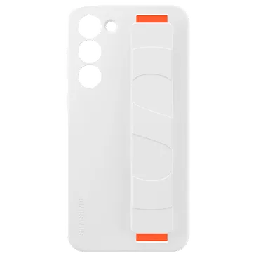 Samsung Silicon Back Cover with Strap White Samsung Galaxy S23+