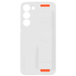 Samsung Siliconen Back Cover met Band Wit Samsung Galaxy S23+