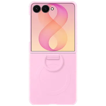Samsung Silicone  Back Cover with Ring Pink Magnetic Samsung Galaxy Z Flip 8
