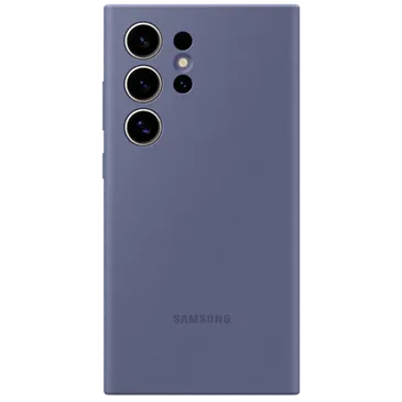 Samsung Silicone  Back Cover Purple Samsung Galaxy S24 Ultra