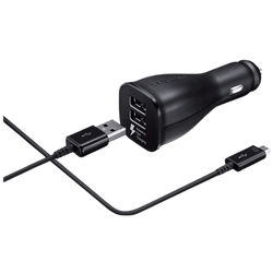 Samsung Fast Car Charger Dual USB + USB-C-Cable EP-LN920 Black