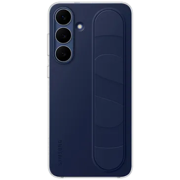 Samsung Standing Grip Silicone  Back Cover Dark Blue Samsung Galaxy S25 FE