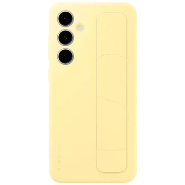 Samsung Standing Grip Silicone  Back Cover Yellow Samsung Galaxy S24 FE