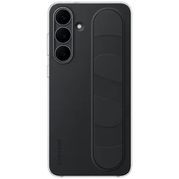 Samsung Standing Grip Silicone Back Cover Noir Samsung Galaxy S25 FE