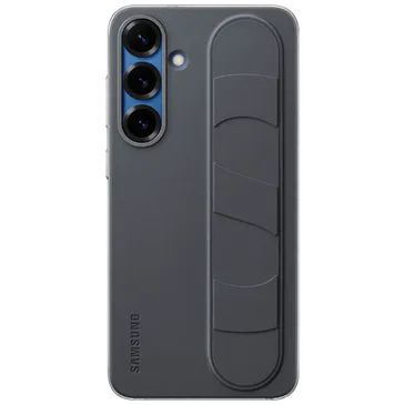 Samsung Standing Grip Silicone  Back Cover Black Samsung Galaxy S25+