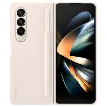 Samsung Standing Plastique Back Cover Avec S-Pen Rose Samsung Galaxy Z Fold 4