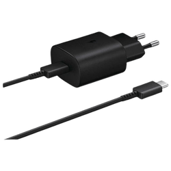 Samsung USB-C Hurtiglader 25W + USB-C Kabel EP-TA800 Svart