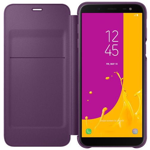 Samsung Wallet Cover Purple Galaxy J6