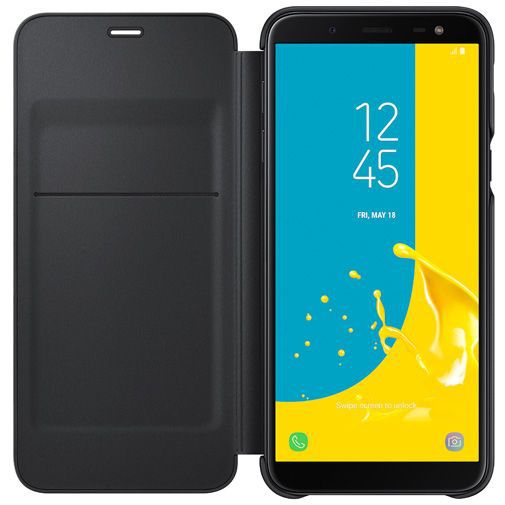 Samsung Wallet Cover Black Galaxy J6