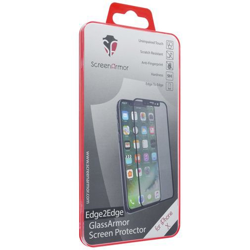 ScreenArmor Glass Armor Edge-to-Edge Screenprotector Black Apple iPhone X/S