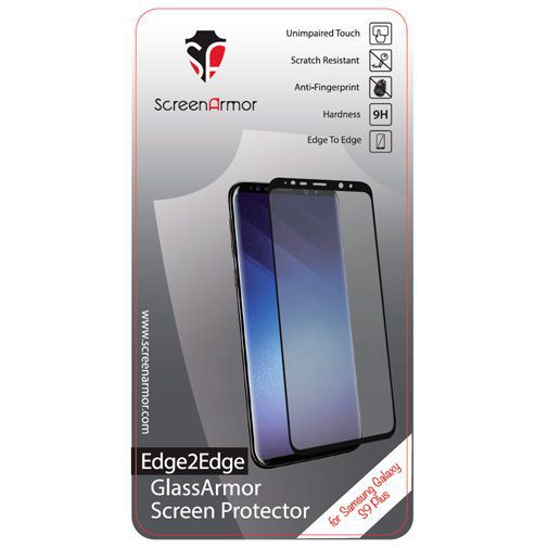 ScreenArmor Glass Armor Edge-to-Edge Screenprotector Black Samsung Galaxy S9+