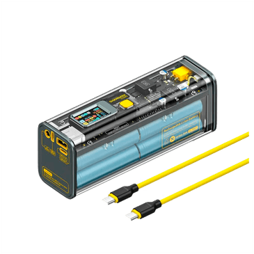 Sharge Storm2 Fast Charger Powerbank 25.600Mah Transparent