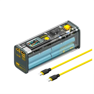 Sharge Storm2 Fast Charger Powerbank 25.600Mah Transparent