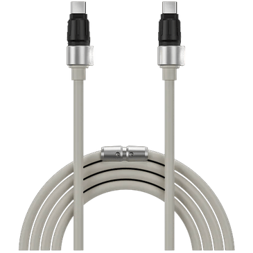 Sharge USB-C - USB-C Cable with Led Indicator White