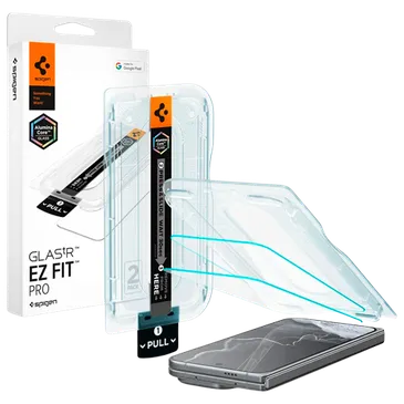 Spigen EZ Fit Tempered Glass Clear Screen Protector Google Pixel 11 Pro Fold 2-Pack