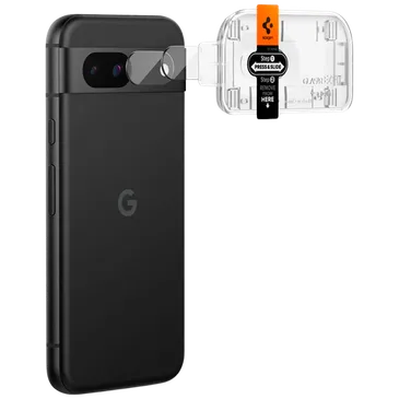 Spigen EZ Fit Tempered Glass Clear Screen Protector Camera Google Pixel 8a