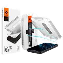 Spigen EZ Fit Tempered Glass Clear Screen Protector with Mounting Frame Apple iPhone 13/13 Pro/14/16e 2-Pack