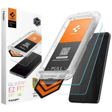 Spigen EZ Fit Tempered Glass Clear Screen Protector with Mounting Frame Samsung Galaxy S26 2-Pack