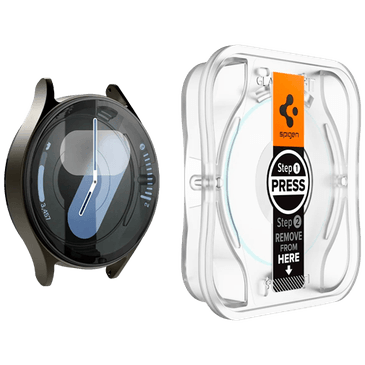 Spigen EZ Fit Tempered Glass Clear Screen Protector Samsung Galaxy Watch 7 44mm 2 Pack Gomibo.ie